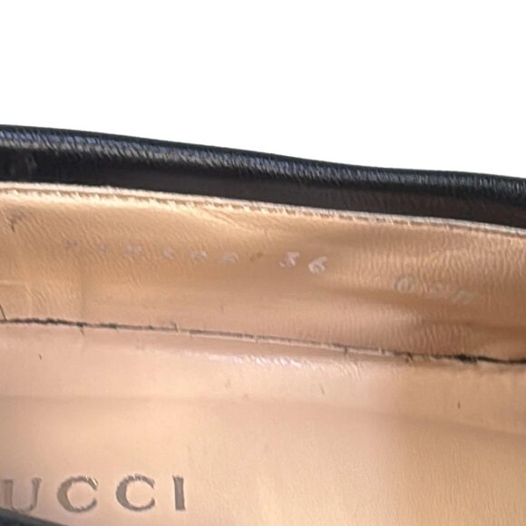 GUCCI GG Matelasse Black Leather Women's Shoes 509-032525 - Picture 9 of 10